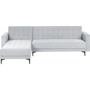 ABERDEEN - Hoekbank - Lichtgrijs - Rechterzijde - Fluweel