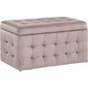 MICHIGAN - Ottomaan - Pastelroze - Fluweel