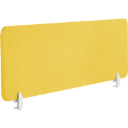 WALLY - Bureauscherm - Mosterdgeel - 160 cm - Polyester