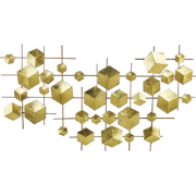 FLEROVIUM  - Wanddecoratie - Goud  - IJzer