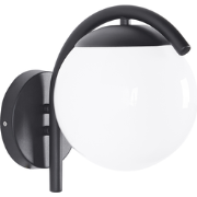 KULSI - Tuin wandlamp - Matzwart - Metaal