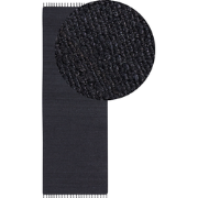 SINANKOY - Loper tapijt - Zwart - 80 x 300 cm - Jute