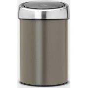 Touch Bin afvalemmer, 3 liter, kunststof binnenemmer - Platinum