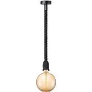 Home sweet home hanglamp Leonardo zwart Spiral g180 - amber