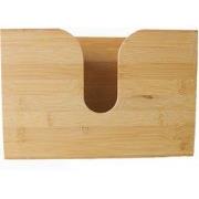 Decopatent® Bamboe wand Tissue box - Tissuehouder voor wandmontage - M...