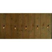 Solar 10 partylights met filament 4.5m/1.5m aanloopsnoer zwart / met s...