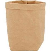 QUVIO Plantenzak uitwasbaar 7,5 x 7,5 x 12 cm (lxbxh) bruin