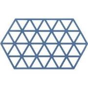 Krumble Siliconen pannenonderzetter Hexagon lang - Blauw