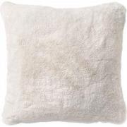 ZAYA - Kussenhoes 60x60 cm - bontlook - effen kleur - Snow White - wit