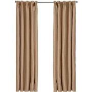 Larson - Luxe effen blackout gordijn - met haken - 1.5m x 2.5m - Donke...