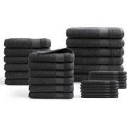 DoubleDry Handdoeken 30-delig set - Hotel kwaliteit 500 g/m2 - Antraci...