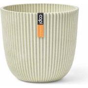 Planter Ball Groove 13x12 cm sawdust white bloempot