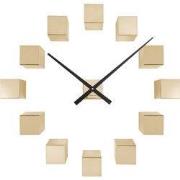 Karlsson - Wandklok DIY Cubic Metallic - Metallic gold- Ø40cm