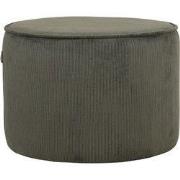 LABEL51 Poef Tibo - Army green - Ribcord - 55 cm - Rond