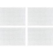 Krumble Theedoek met ruitpatroon groot - Wit - Set van 4