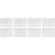 Krumble Theedoek met ruitpatroon groot - Wit - Set van 8