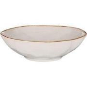 Mica Decorations Tabo Schaal - H9 x Ø30,5 cm - Keramiek - Wit