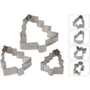 Cookie Cutter Set 3Pcs 4ass