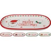 Bord ovaal kerst 255mm 2ass kerstversiering
