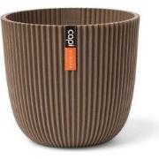 Pot bol Groove 21 5x20 warm taupe bloempot