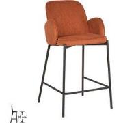 LABEL51 Barkruk Jari - Rust - Ribcord - Laag