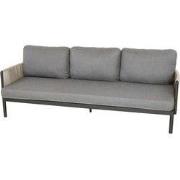 Sidney lounge 3-zitsbank midnight grey