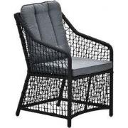 Vasto Dining Tuinstoel Black/Mystic Grey
