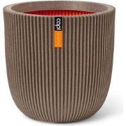 Pot bol Groove NL 54x52 warm Taupe bloempot