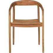 Eetkamerstoel - Naturel Teak - 55x52x76cm - Otero - Set van 2