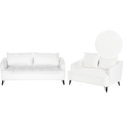 HOBRO - Bankenset - Wit - Bouclé