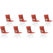 MAUI - Zitkussen set van 8 - Donkerrood - 40 x 54 cm  - Polyester