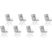 MAUI - Zitkussen set van 8 - Lichtbeige - 40 x 54 cm  - Polyester