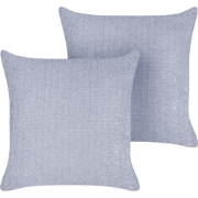 CROSSANDRA - Sierkussen set van 2 - Paars - Polyester