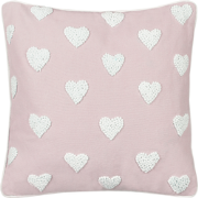 GAZANIA - Sierkussen - Pastelroze - 45 x 45 cm - Katoen