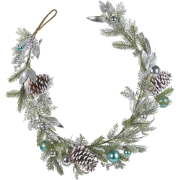 LLEIDA - Guirlande - Groen/Zilver - Synthetisch materiaal