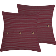 CAMPANULA  - Sierkussen set van 2 - Rood - 43 x 43 cm - Polyester