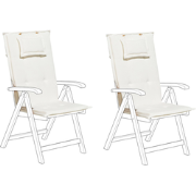 TOSCANA  - Tuinkussen set van 2 - Cremewit - 50 x 70 cm - Polyester