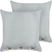 SEBRINE - Sierkussen set van 2 - Mintgroen - 45 x 45 cm - Polyester