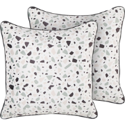 LAVENDER  - Sierkussen set van 2 - Multicolor - 45 x 45 cm - Fluweel