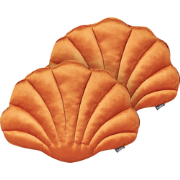 CONSOLIDA - Sierkussen set van 2 - Oranje - Fluweel