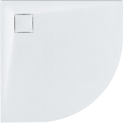 PARON - Douchebak - Wit - 90 x 90 x 3 cm - SMC (kunststof)