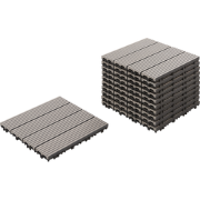 ATELETA - Terrastegels set van 11 - Grijs - WPC