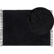 BITLIS  - Vloerkleed - Zwart - 140 x 200 cm - Katoen