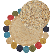 VOSTAN - Vloerkleed - Meerkleurig - Ã¸ 140 cm - Jute