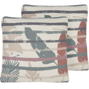 BIDENS  - Sierkussen set van 2 - Beige - 45 x 45 cm - Polyester
