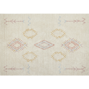 BETTIAH - Laagpolig vloerkleed - Beige - 160 x 230 cm - Katoen