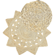 ARABAN - Laagpolig vloerkleed - Beige - 120 cm - Jute