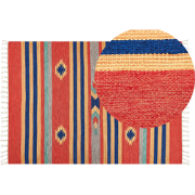HATIS - Vloerkleed - Meerkleurig - 140 x 200 cm - Katoen