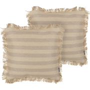 CIRSIUM - Sierkussen set van 2 - Beige - 45 x 45 cm - Jute