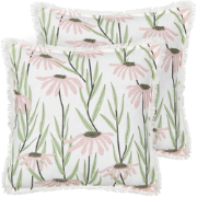 GYNURA - Sierkussen set van 2 - Meerkleurig - 45 x 45 cm - Katoen